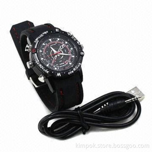 1280 x 960-pixel 8GB HD Waterproof Sports Spy Watch with Hidden Camera